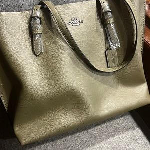 Army Green coach shoulder bag.